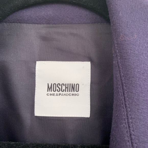 Moschino Cheap and Chic Wool Blazer Jacket Blue 6 - Picture 5 of 7